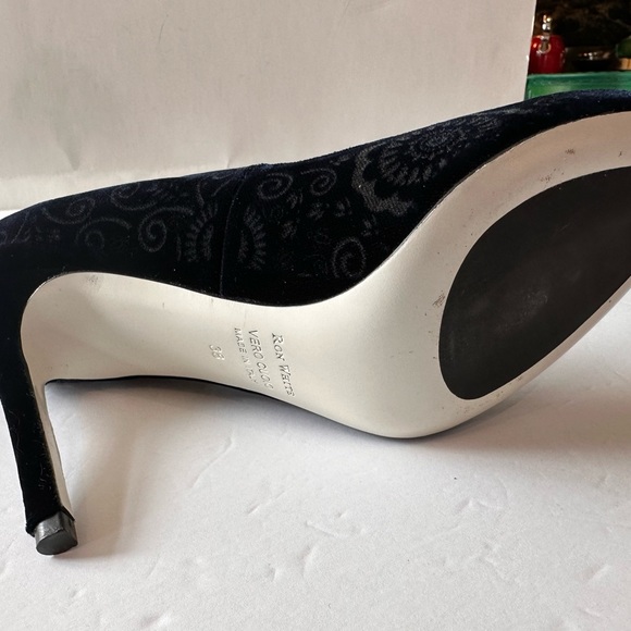 Ron White Velvet High Heels size 38 new - Picture 7 of 13
